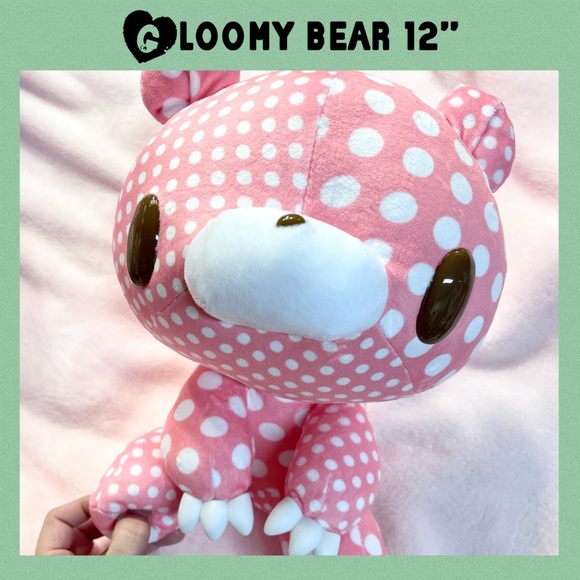 Pink Gloomy Bear Crazy Dots Plush Limited Edition - Picture 1 of 7